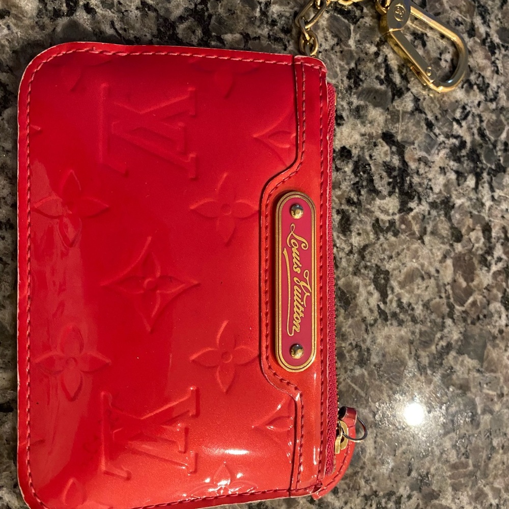 Louis Vuitton key pouch pink